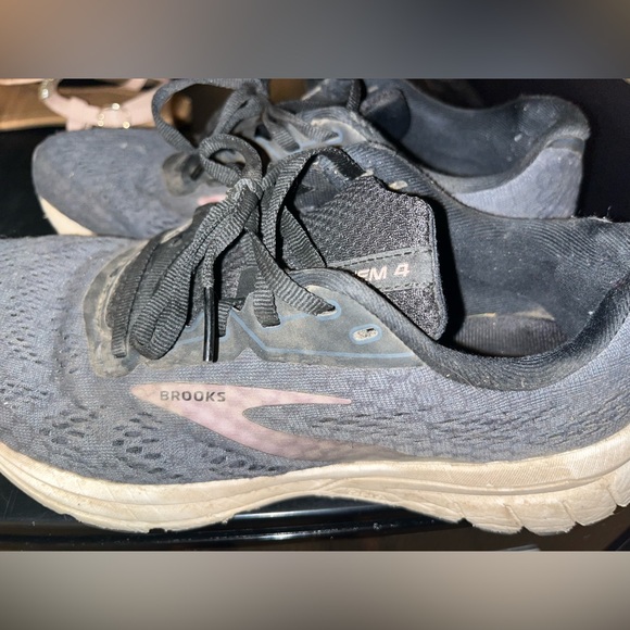 Brooks Anthem 4 Black Lace Up Mid Top Running Sneaker Women's Size 8.5 M - Picture 2 of 6